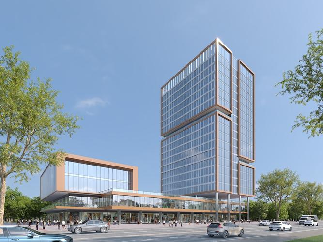 现代都市商业综合体建筑设计效果图